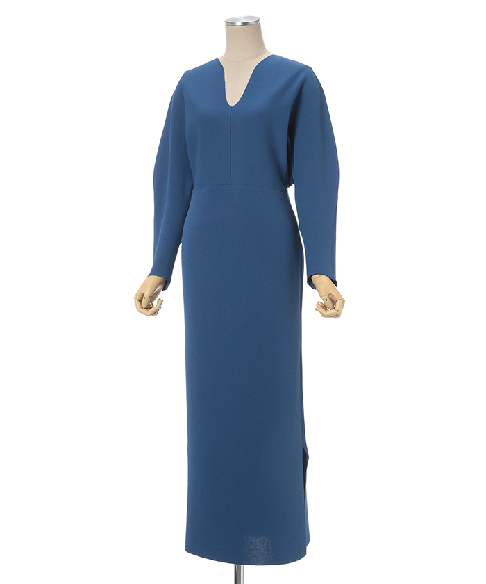 Milano Ribbed Deep V-Neck Dress(F241S043)｜阪急百貨店公式