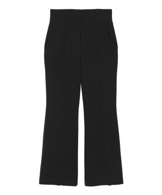Triacetate Polyester Flared Trousers