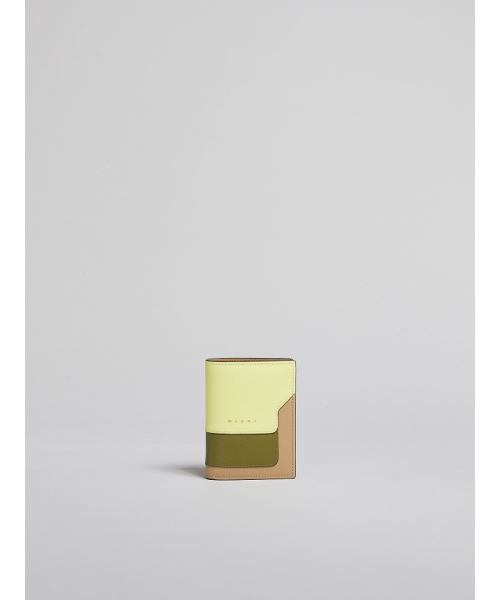MARNI TRUNK 2つ折りウォレット VANILLA/OLIVE/SOFT BEIGE UNI MARNI TRUNK 2つ折りウォレット VANILLA/OLIVE/SOFT BEIGE UNI