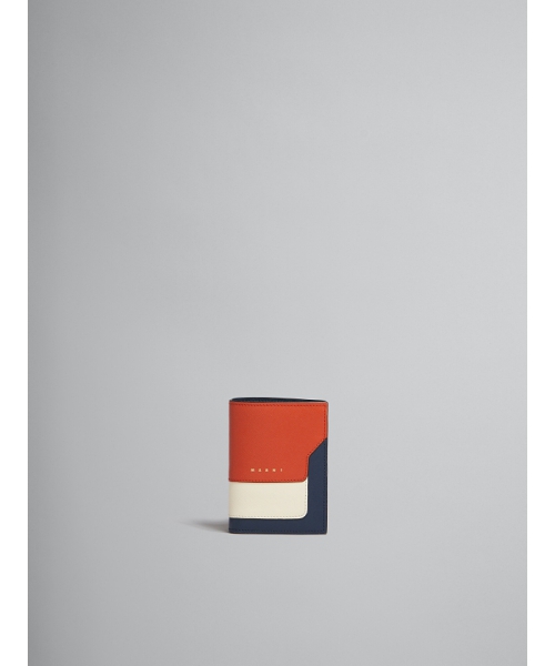 MARNI TRUNK 2つ折りウォレット BRICK/TALC/NIGHT BLUE UNI MARNI TRUNK 2つ折りウォレット BRICK/TALC/NIGHT BLUE UNI