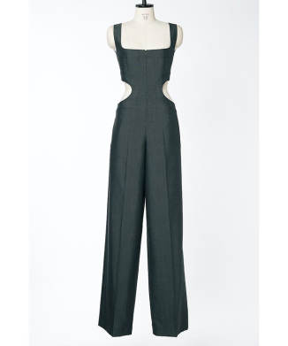 CUT-OUT BUSTIER JUMPSUIT