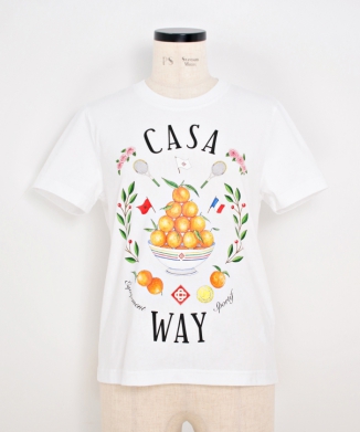 CASA WAY PRINTED FITTED T-SHIRT