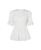 VIRTUE TOP RECYCLED FAILLE WHITE