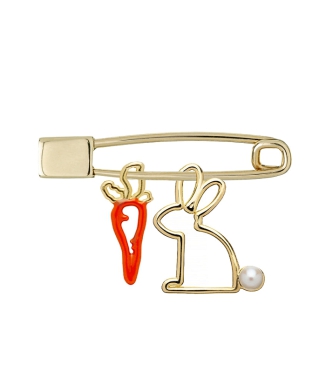 ARPITA DUO BUNNY FRUIT ブローチ