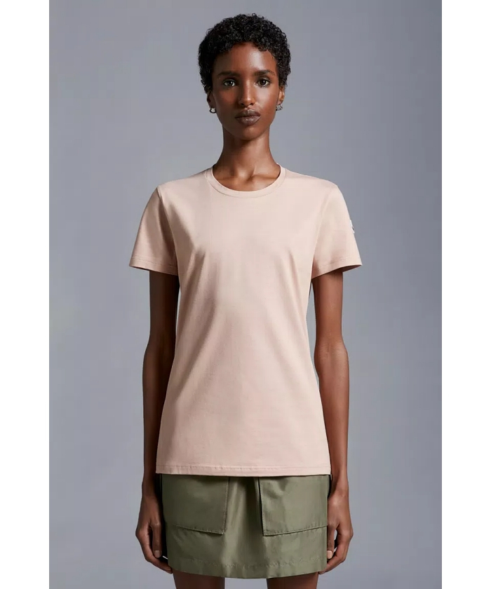 MONCLER☆関税込☆襟ロゴトリム コットンTシャツ 2カラー MONCLER - モンクレール/MONCLER/メンズ/Tシャツ/CREAM PRINTED