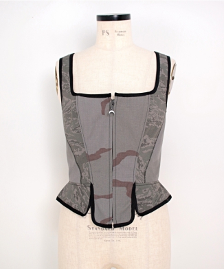 REGENERATED CAMO CORSET