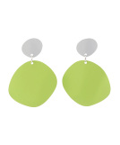 W CIRCLE COLOR EARRING