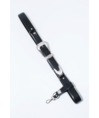 【TOGA TOO】Metal buckle belt with key ring