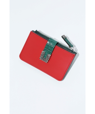 【TOGA TOO】Leather wallet small square tip