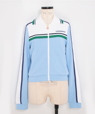 WOMENS CONTRAST FRONT YOKE TRACK TOP