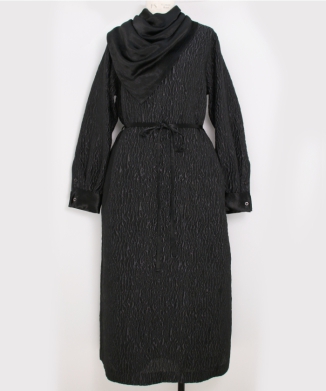 JACQUARD CCARF DRESS