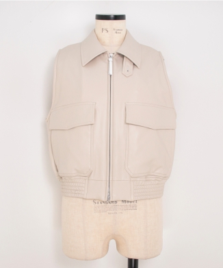 FAUX-LEATHER VEST