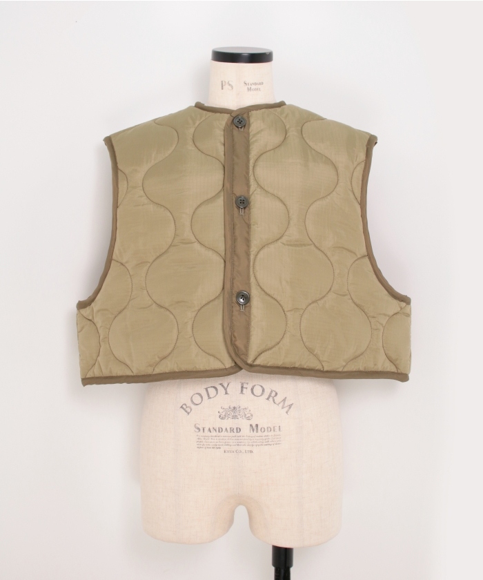 ハイク HYKE QUILTED CROPPED VEST HYKE / QUILTED CROPPED VEST