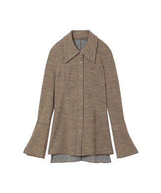 Wool blend Reversible-Jersey Shirt