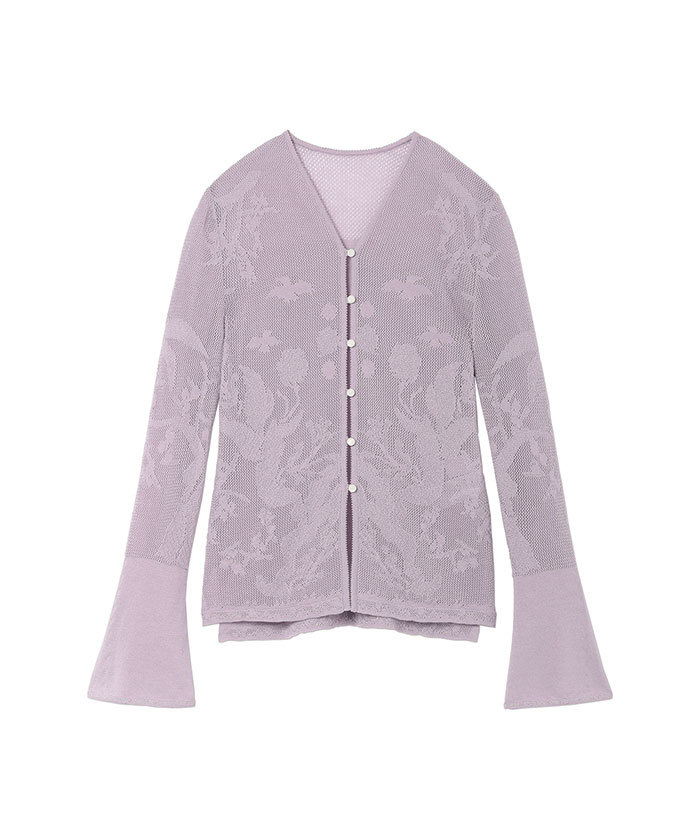 Watermark Pattern Knitted Cardigan(F247S293)｜阪急百貨店公式