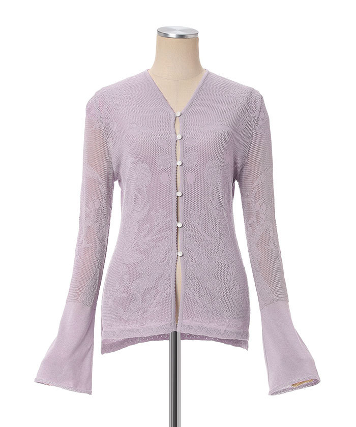 Watermark Pattern Knitted Cardigan(F247S293)｜阪急百貨店公式