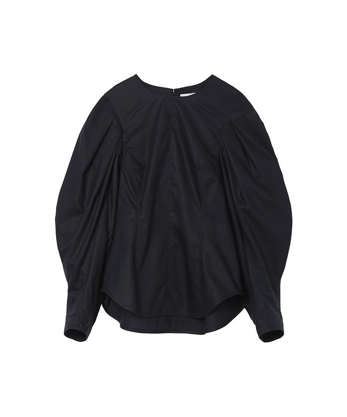 Mame Kurogouchi：Cotton Lyocell Cropped Top - WHITE - ORANN