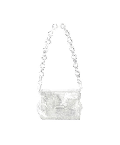 MameKurogouchi Transparent Sculptural Mini Chain Bag CLEAR F MameKurogouchi Transparent Sculptural Mini Chain Bag CLEAR F