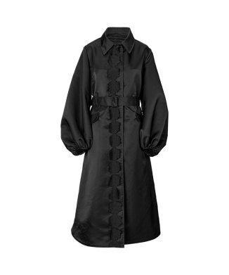 ORAH COAT TECHNICAL CANVAS BLACK