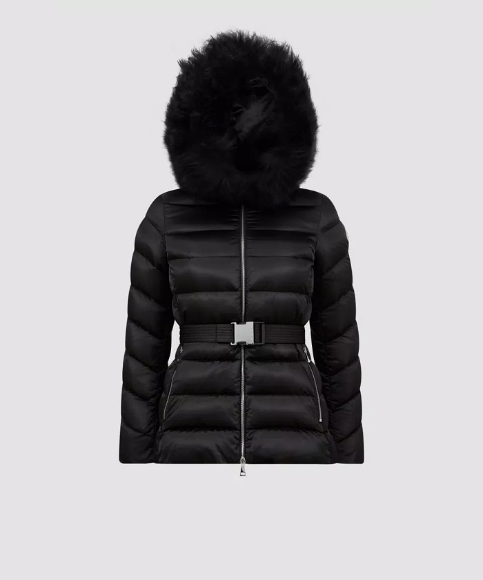 正規★MONCLER CUPIDONE フード付きシアリングショートダウン MONCLER CUPIDONE フード付きシアリングショートダウン
