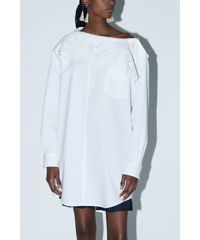 TOGA PULLA】Lace boat neck shirt(F24DA023)｜阪急百貨店公式