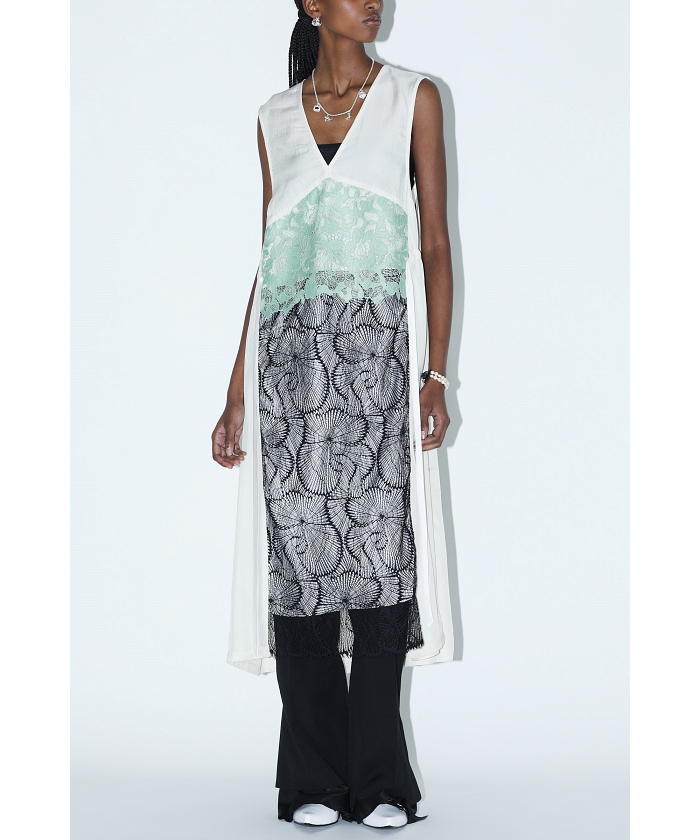 TOGA PULLA】Acetate twill lace dress(F24DA024)｜阪急百貨店