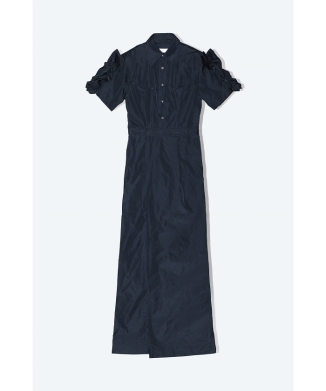 【TOGA PULLA】Memory taffeta S/S dress