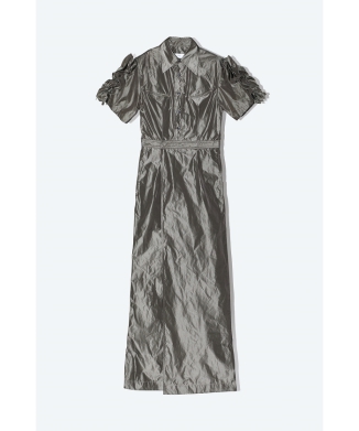 【TOGA PULLA】Memory taffeta S/S dress