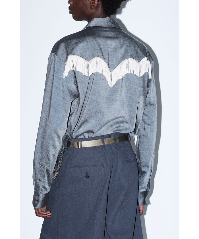 TOGA VIRILIS】Slab tropical fringe shirt(F24DA035)｜阪急