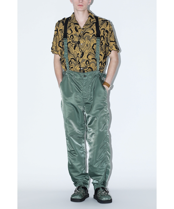 TOGA VIRILIS】Nylon twill suspender pants(F24DA039)|阪急 TOGA VIRILIS】Nylon twill suspender pants(F24DA039)|阪急