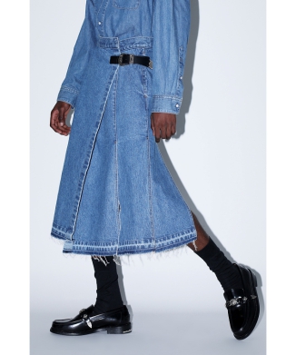 【TOGA TOO】Denim wrap skirt