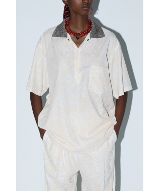 【TOGA TOO】Flocky print S/S shirt