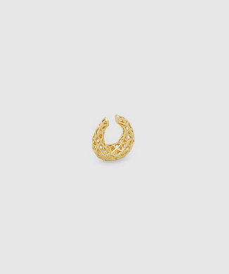 Maze Ear Cuff Gold