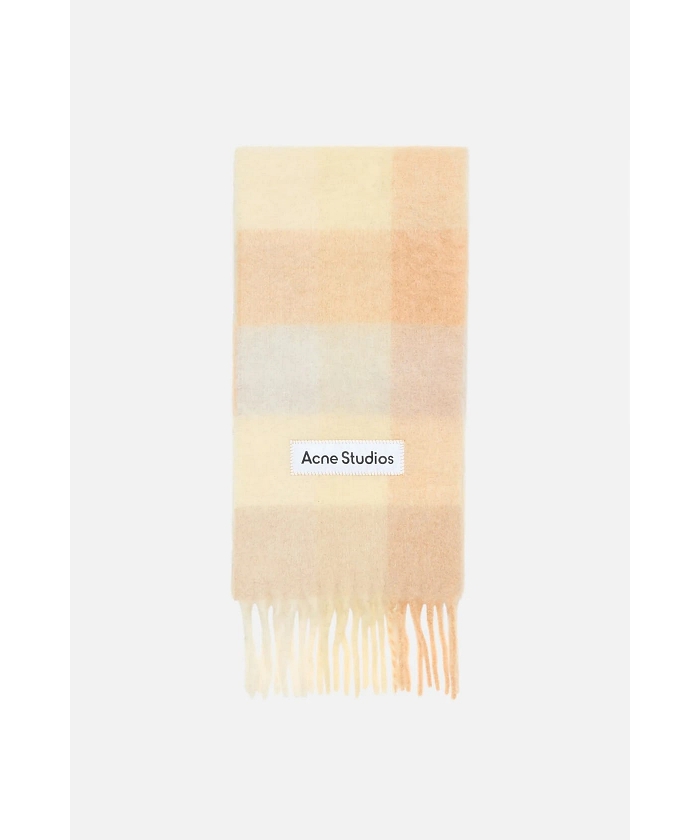 モヘヤブレンドチェックスカーフ(F24NA010)｜阪急百貨店公式通販サイト