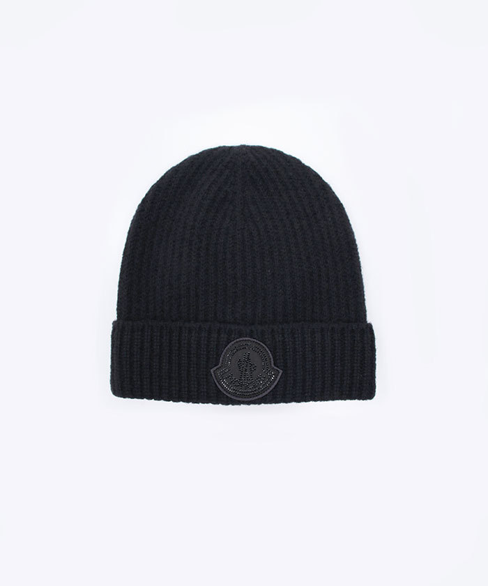 白 MONCLER PALM ANGELS ニットキャップ モンクレール