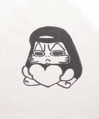 やちこだるま原画03モノクロ