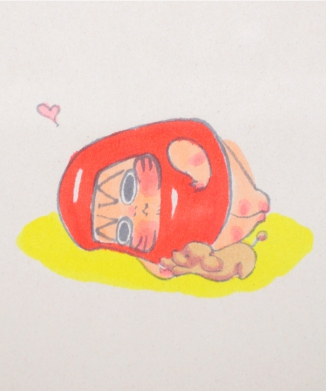 やちこだるま原画06イヌ