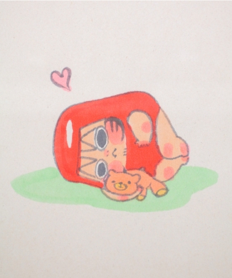 やちこだるま原画07クマ