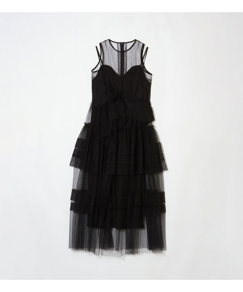 ChikaKisada チュールワンピース BLACK 1 ChikaKisada チュールワンピース BLACK 1