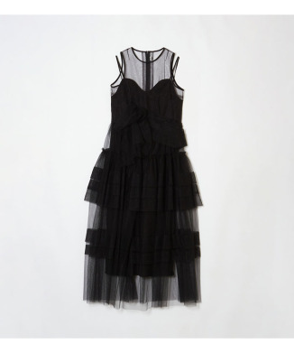 チュールワンピース