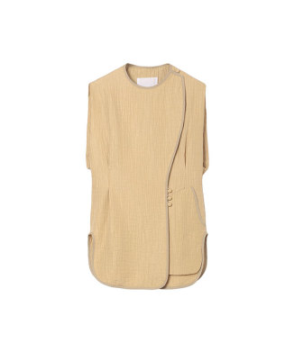 Grain Finish Flap Front Vest