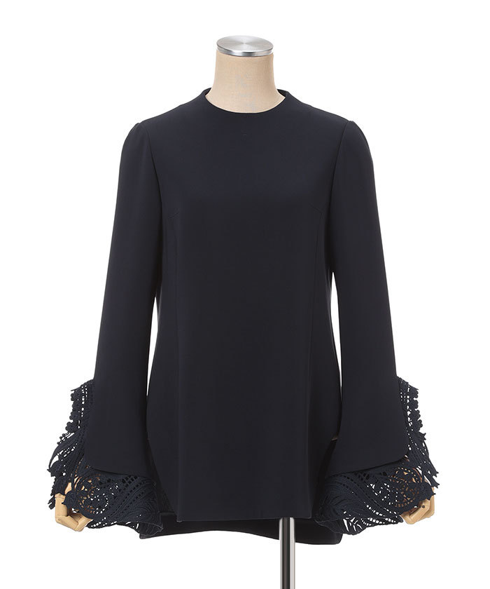 芸能人 愛用の通販 Embroidered Cuffs Top(F251S054)｜阪急百貨店公式通販サイト シャツ+ブラウス(長袖+七分)