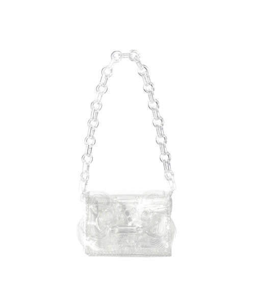MameKurogouchi Transparent Sculptural Mini Chain Bag CLEAR F MameKurogouchi Transparent Sculptural Mini Chain Bag CLEAR F