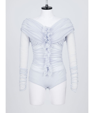 TULLE FRILLED BODYSUIT