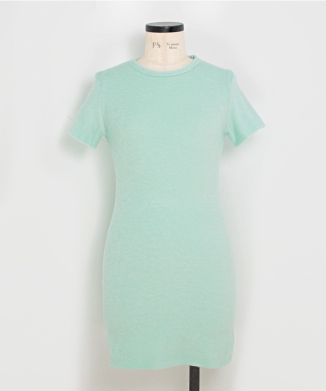 WASHABLE WOOL PILE MINI DRESS