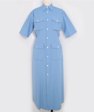 WASHED FINX TWILL SHIRT DRESS