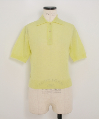 KID MOHAIR SHEER KNIT POLO