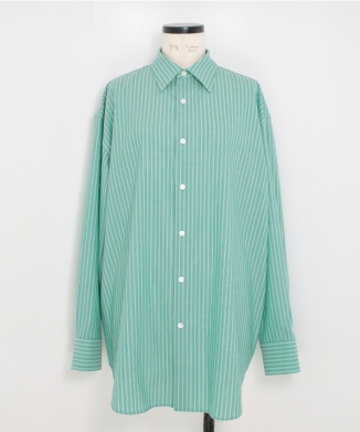 SUPER FINE WOOL STRIPE SHIRT
