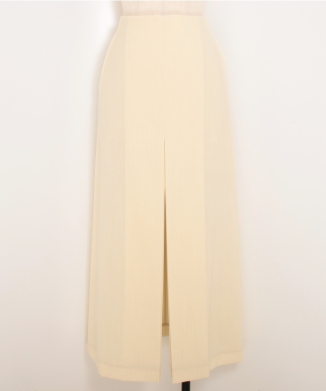 WOOL KID MOHAIR HOP SACK SLIT SKIRT