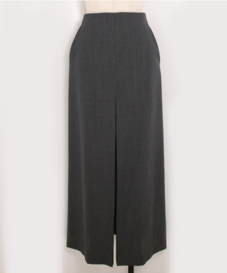 WOOL KID MOHAIR HOP SACK SLIT SKIRT